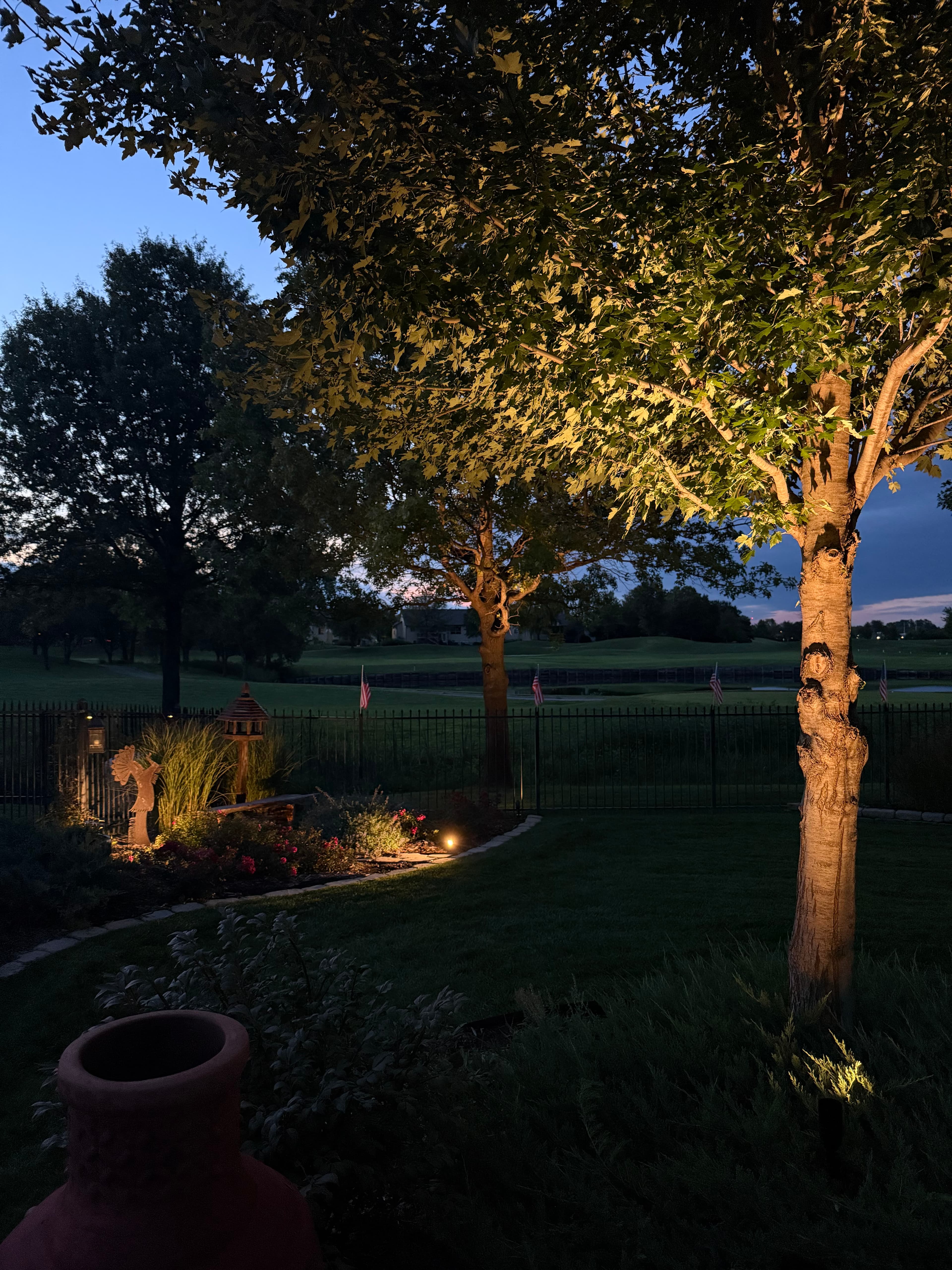 Auburn Hills Backyard Lighting