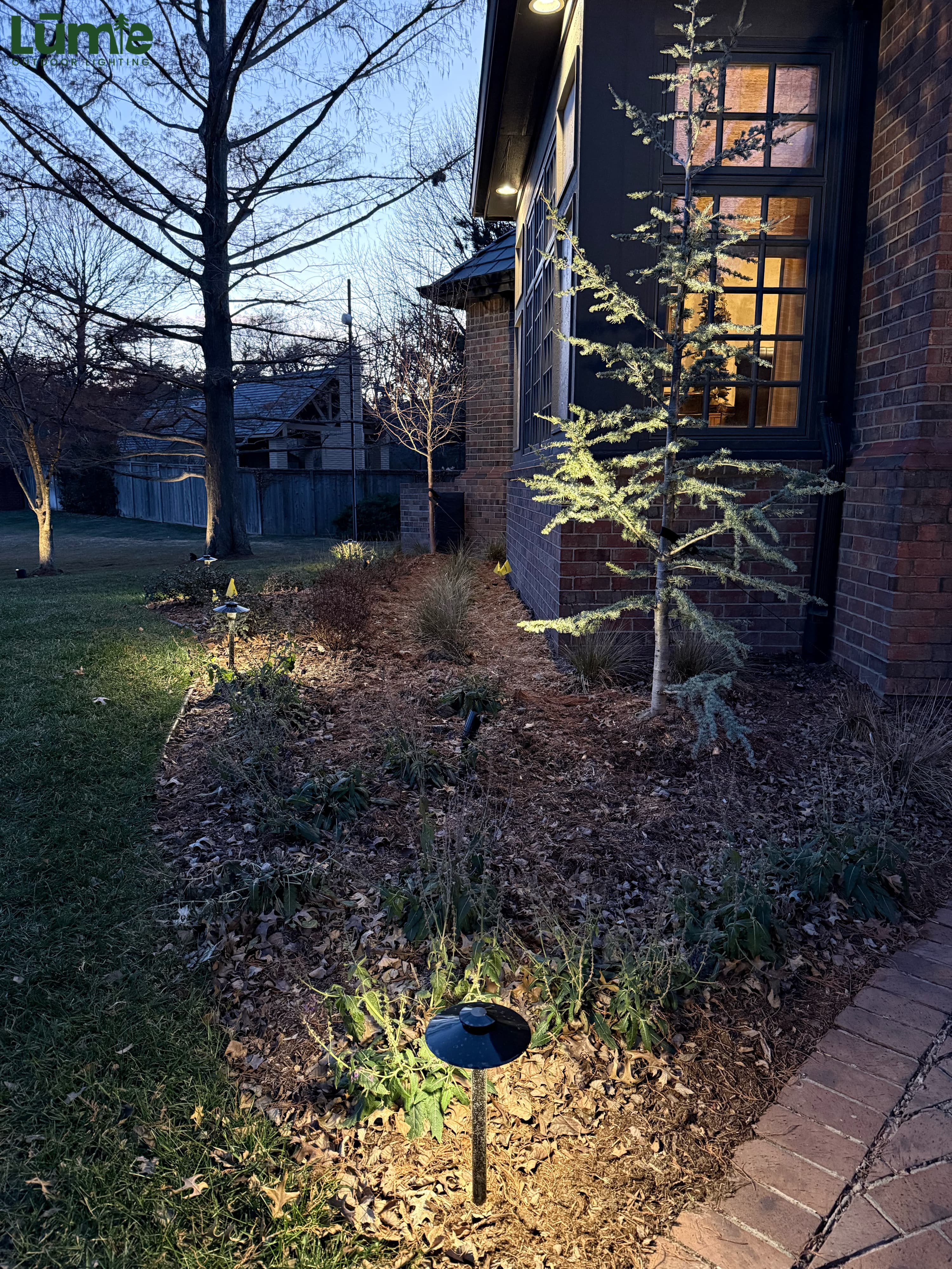 P14 path light detail in landscape bed