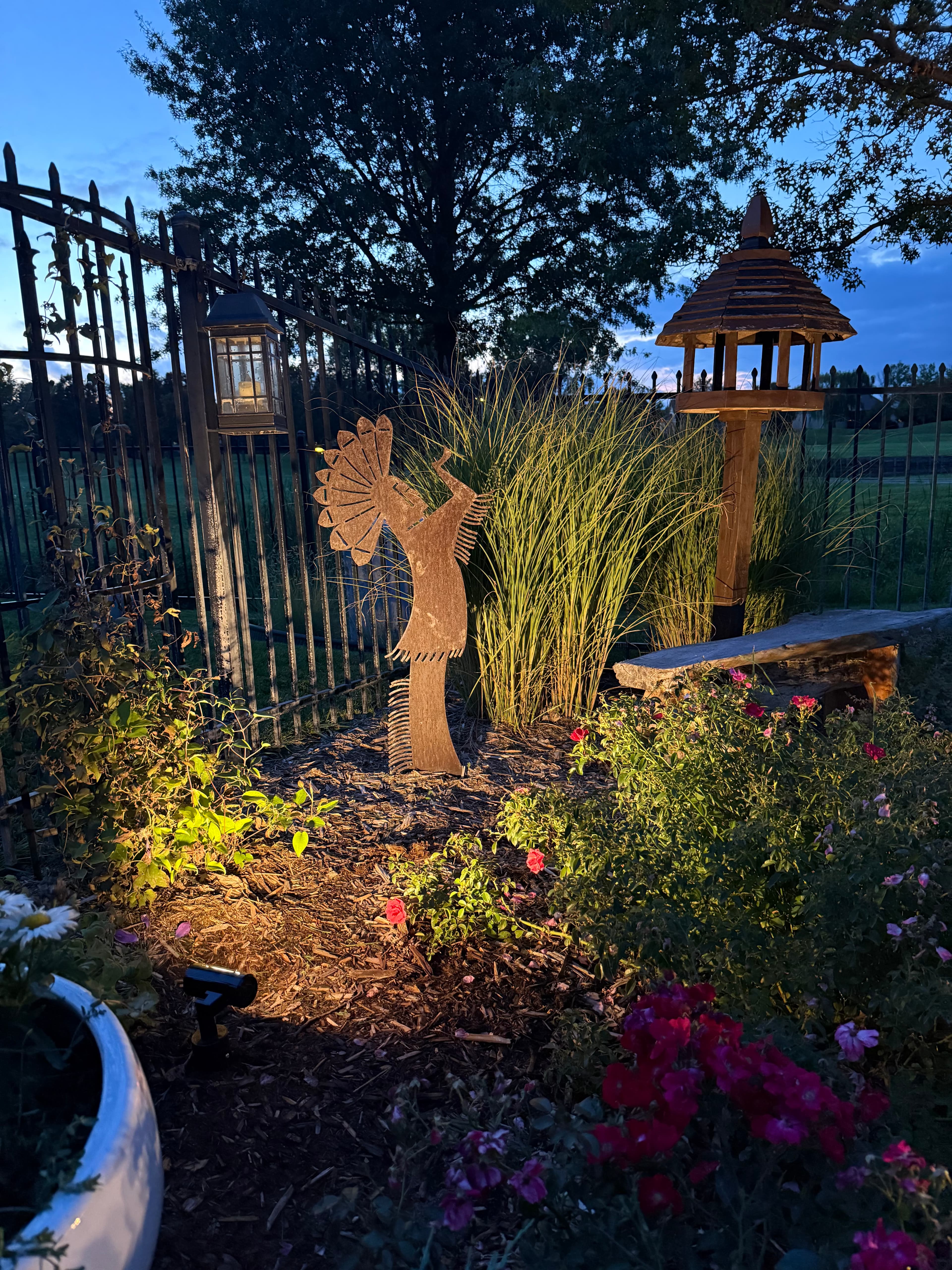 Evening atmosphere with landscape accents