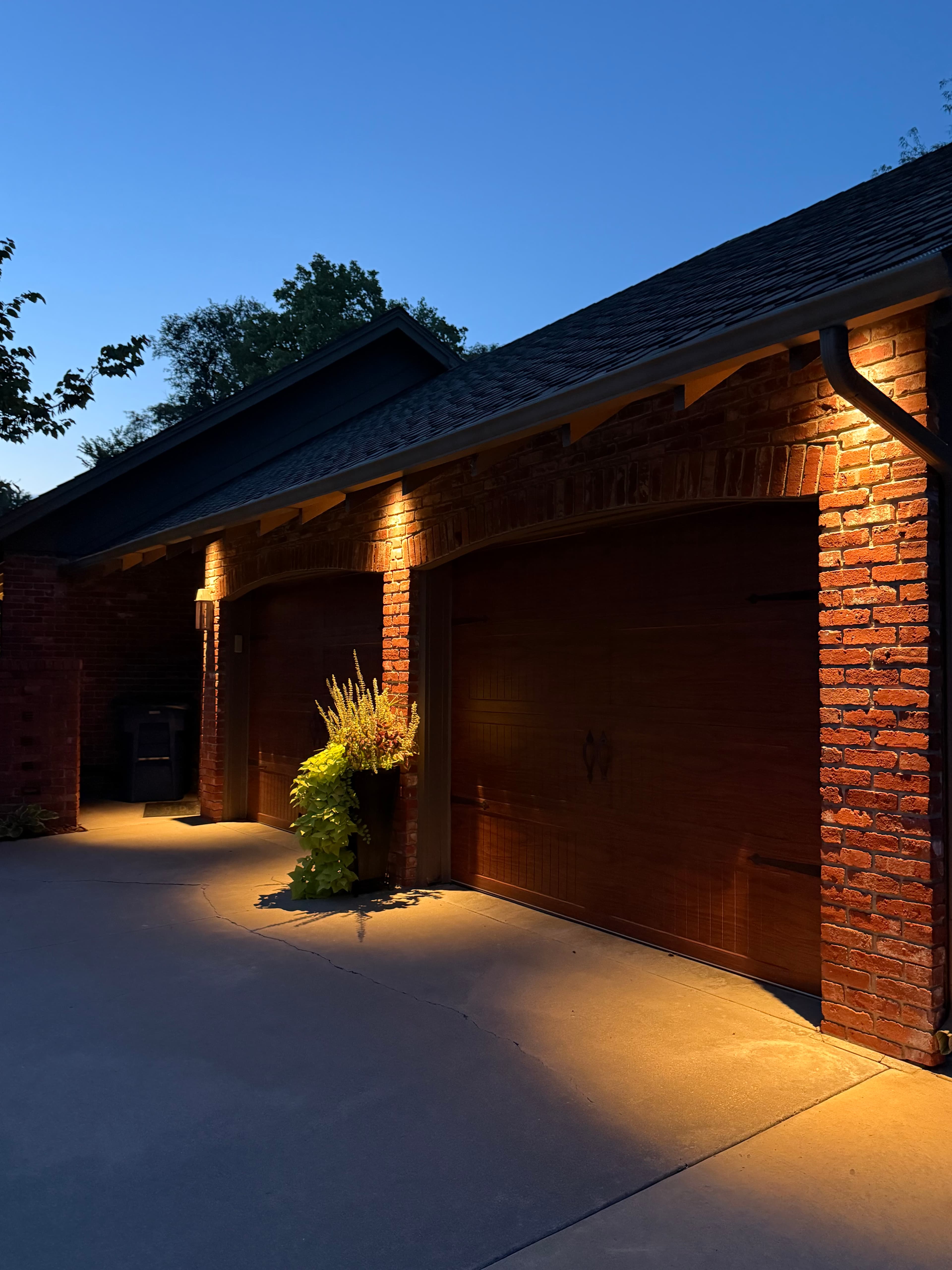 Side view showing architectural emphasis